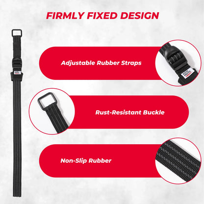 Rubber Roll Bar Gun & Tool Holder Straps (4-Pack) for UTV & SXS