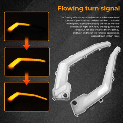 Front LED Signature Light Assembly, White DRL for Can-Am Maverick X3 (2017–2023)