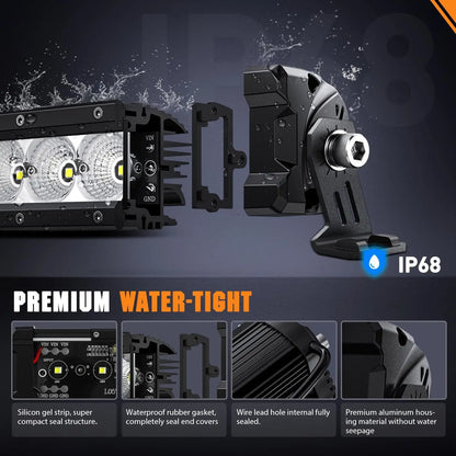 Nilight 32-Inch Curved LED Light Bar, Spot Flood Combo for UTV & SXS