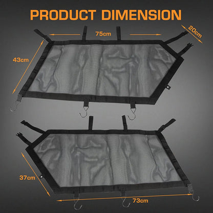 Left & Right Door Window Nets, Mesh Shade for Can-Am Maverick X3 (2017–2021)