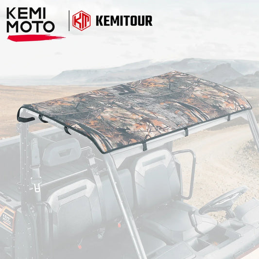 KEMIMOTO 3-Seat Canvas Sunshade Soft Top for Polaris Ranger XP 1000, Ranger 1000 & Ranger XP 900