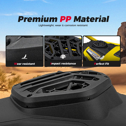 6.5-Inch Front Dashboard Speaker Pods with Mesh Grilles for Can-Am Maverick R (2024–2026)