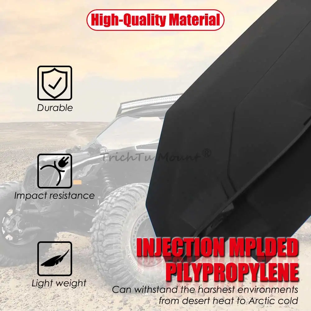 Outer Fender Flare Extensions Splash Shield Set for Can-Am Maverick X3 (2017–2023)