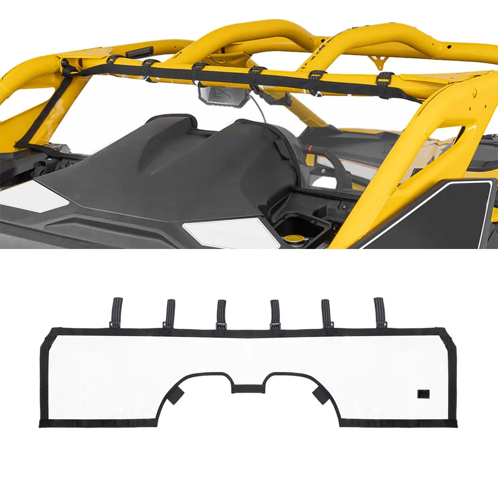 Clear Soft PVC Rear Windshield, 0.8mm for Can-Am Maverick R (2024–2026)