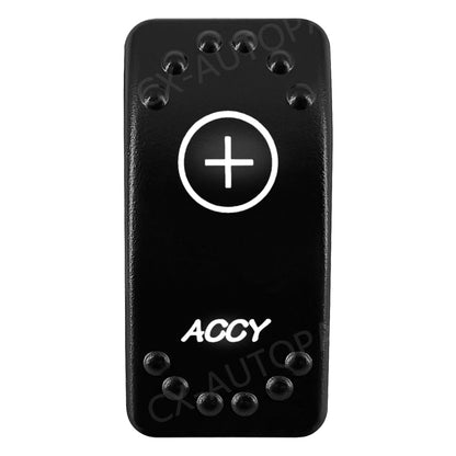 Waterproof Backlit Rocker Switch, 20A 12V for UTV & SXS