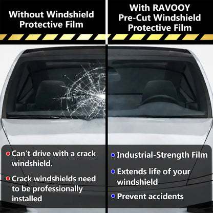 Pre-Cut Windshield Protection Film, 6.5mil Clear TPU UV Blocking for Polaris Xpedition (2025–2026)