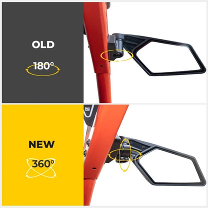 360-Degree Adjustable Rearview Side Mirrors for Can-Am Maverick X3 (2017–2026)