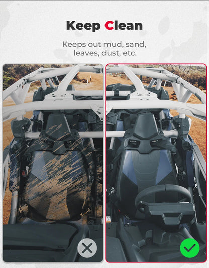 Heavy-Duty Aluminum Front Hard Door Panel Inserts for Can-Am Maverick X3 (2017–2026)