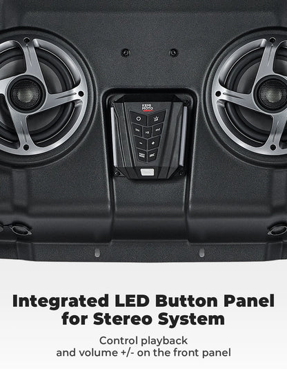 KEMIMOTO Bluetooth Audio Roof Top, IP66 Waterproof for Polaris RZR XP 1000, RZR XP Turbo & RZR 900