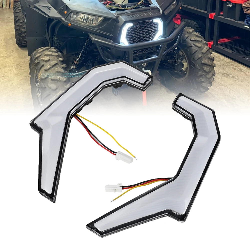 LED Front Fang Accent Lights with Turn Signals for Polaris RZR XP 1000 & RZR 900