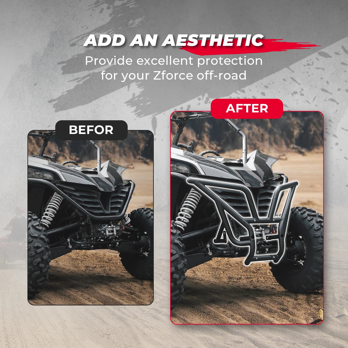 Front Bumper Brush Guard for CFMOTO ZForce 950 (2020–2024)