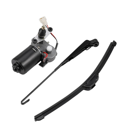 KEMIMOTO 12V Windshield Wiper Motor & Washer Pump Kit for UTV & SXS