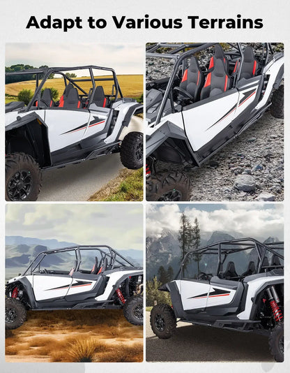 KEMIMOTO 1.5-Inch Steel Nerf Bars Rock Sliders for Polaris RZR XP 1000 (2024–2026)