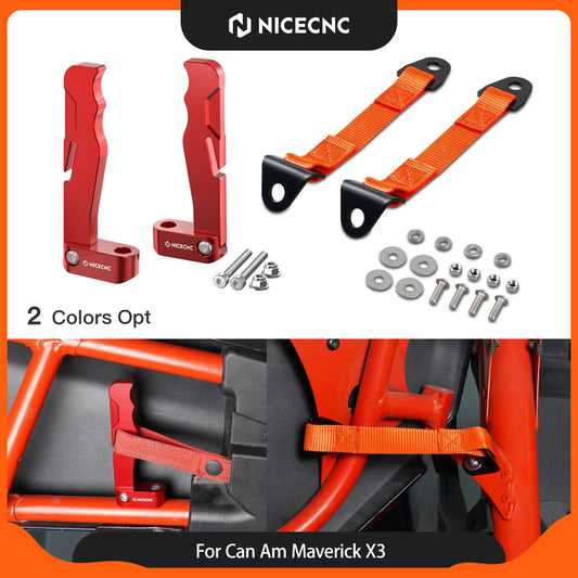 NICECNC Door Limit Straps & Handle Kit for Can-Am Maverick X3 (2017–2022)