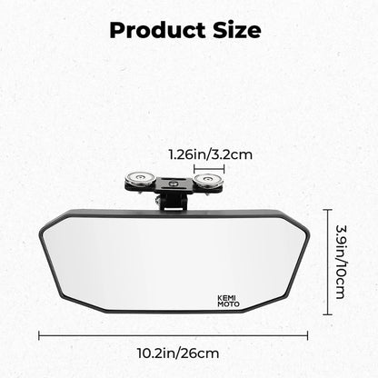KEMIMOTO Magnetic Rear Center View Mirror for Polaris Ranger XP 1000, Ranger 1000 & Can-Am Defender