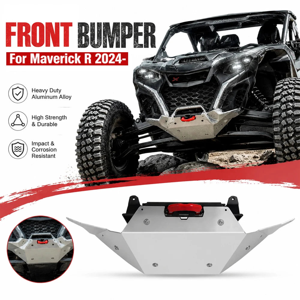 Front Skid Plate Engine Guard Protector for Can-Am Maverick R (2024–2025)