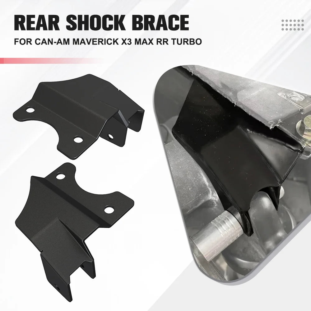 Carbon Steel Rear Shock Brace for Can-Am Maverick X3 (2017–2024)