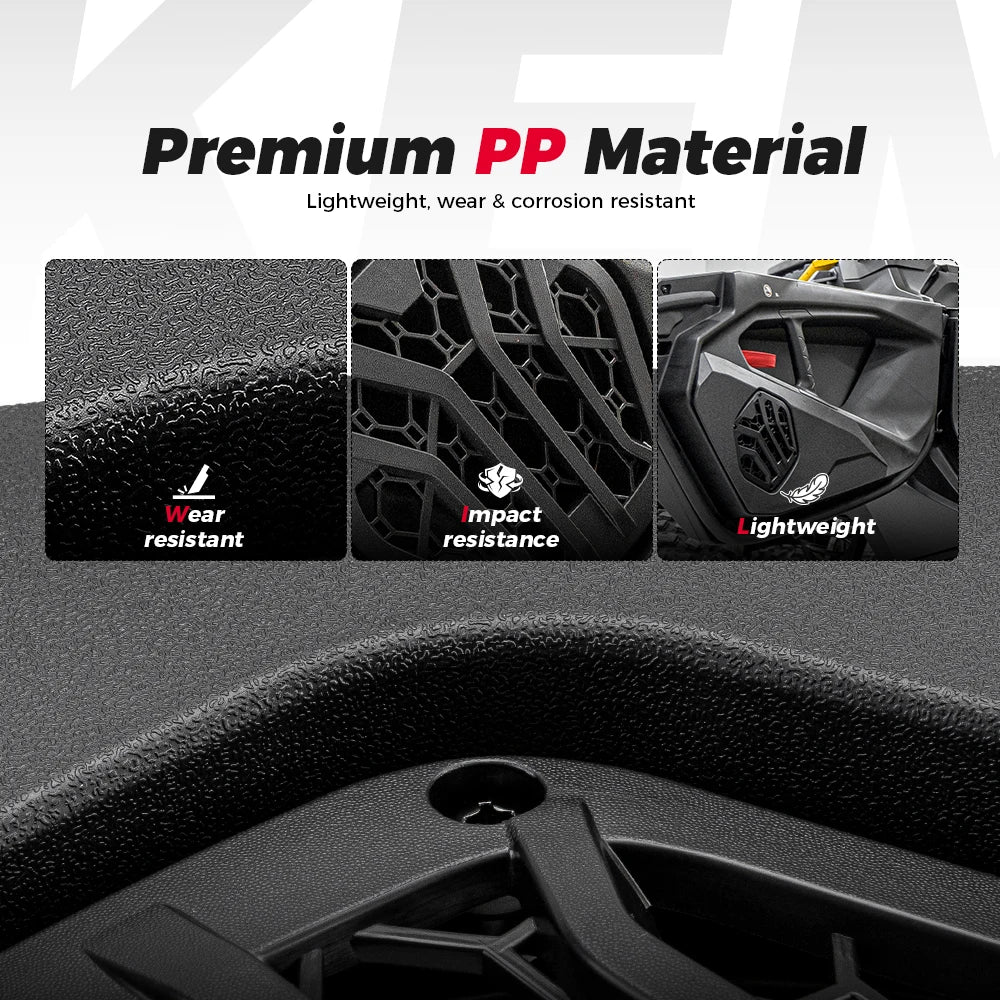 6.5-Inch Front Lower Door Speaker Pods for Can-Am Maverick R (2024–2025)