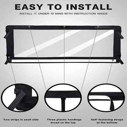 PVC Waterproof Rear Window Panel for Polaris Ranger XP 1000 & Ranger XP 900