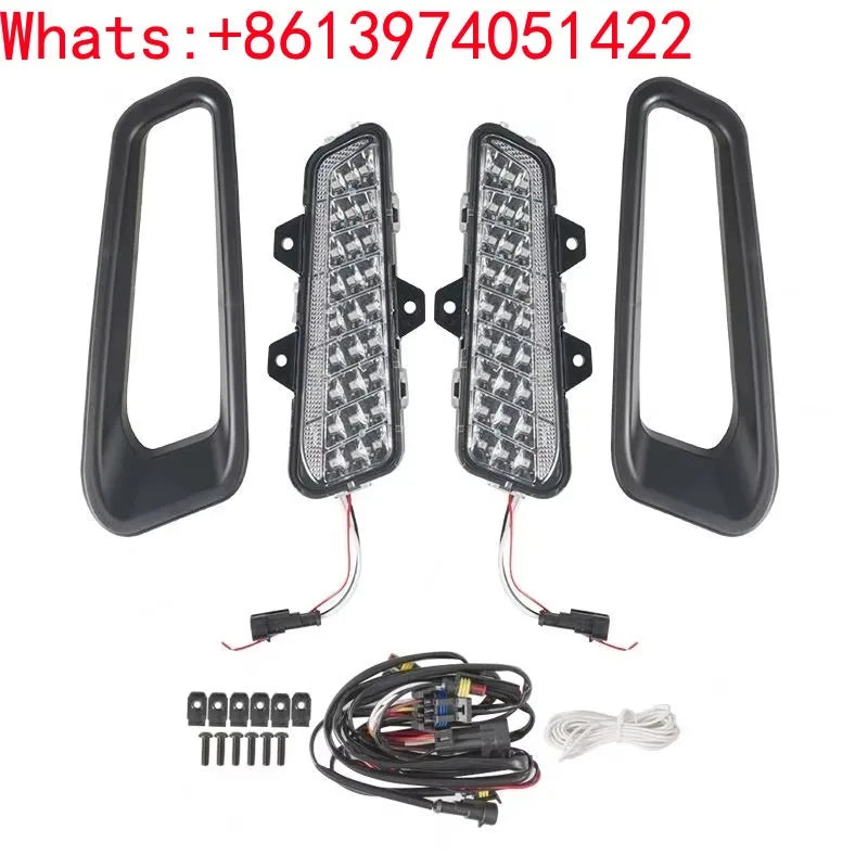 Front LED Bumper Accent Light with Turn Signal for Polaris Ranger XD 1500 (2024)