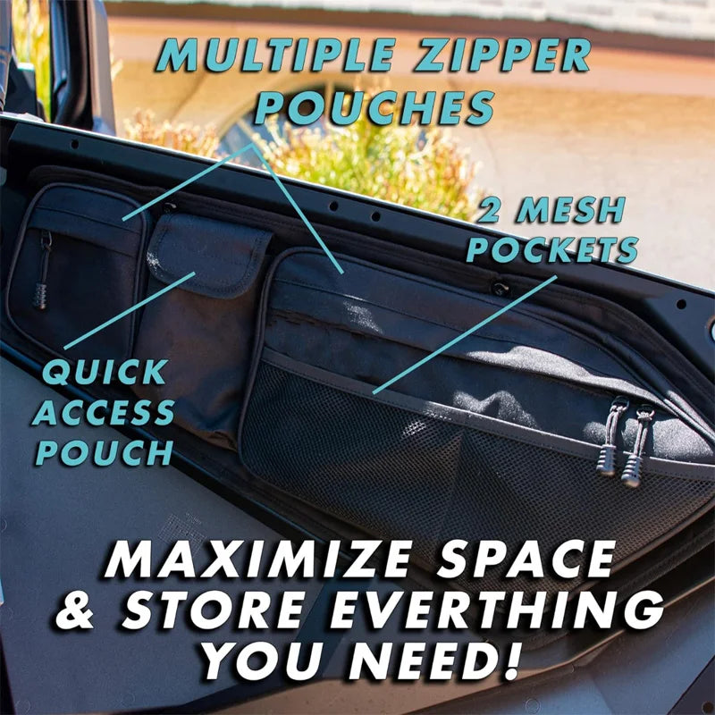 Front Door Storage Bags for Polaris RZR Pro XP, RZR Turbo R & RZR Pro R