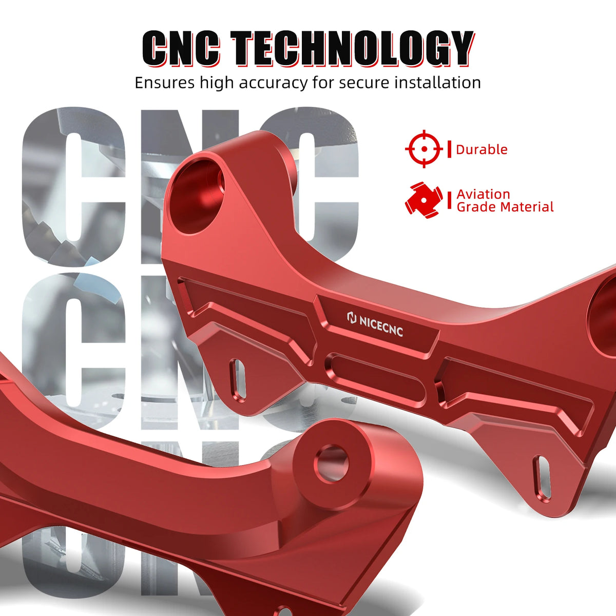 NICECNC Front Upper Shock Brace Bracket for Can-Am Maverick X3 (2017–2018)