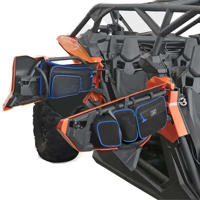 Front Upper Door Bags with Removable Knee Pads for Can-Am Maverick X3 (2017–2026)