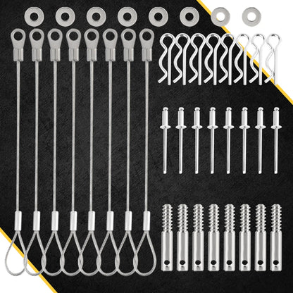 Quick-Release Clutch Belt Cover Pin Kit for Polaris RZR XP 1000 & RZR 900