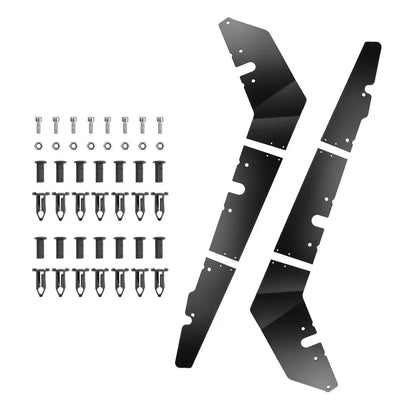 Metal Lower Door Panel Insert Kit, Black for Polaris RZR Pro XP, RZR Pro R & RZR Turbo R