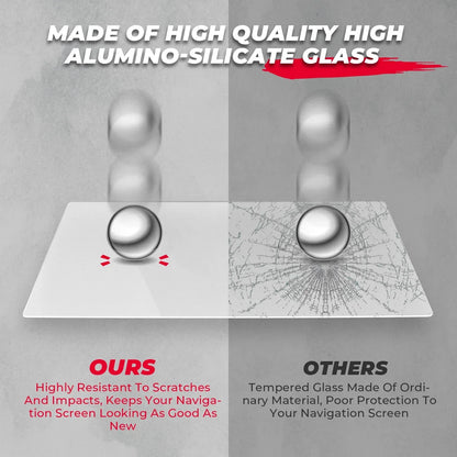 7-Inch Tempered Glass Display Screen Protector for Polaris RZR Pro XP, RZR Pro R & More