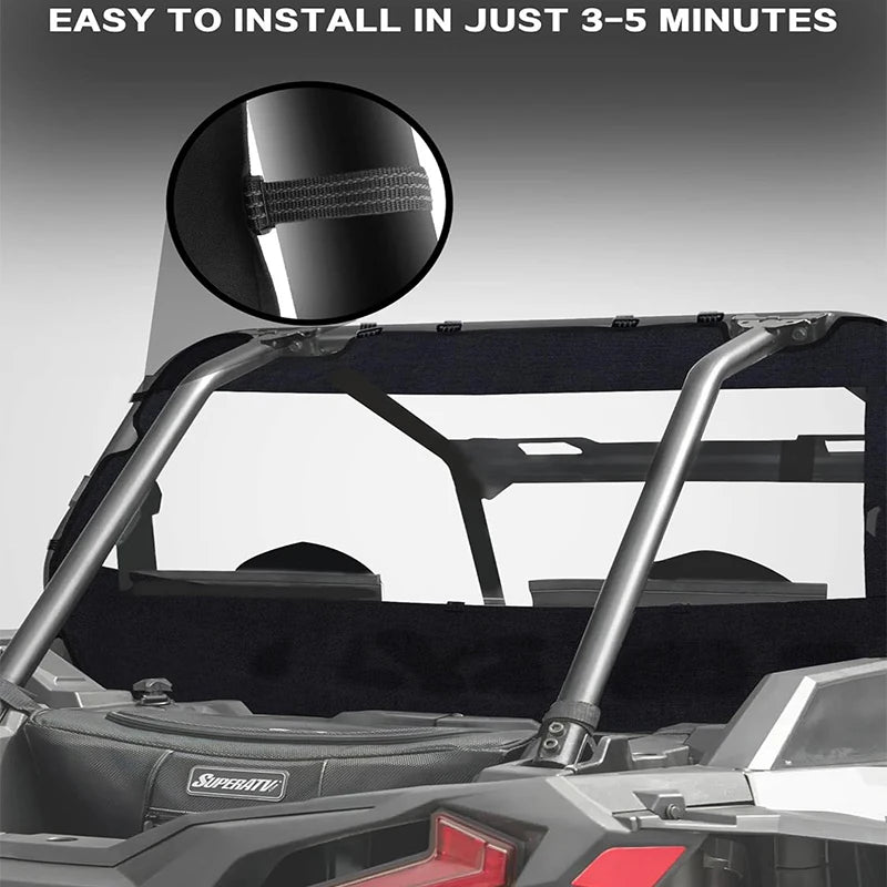 Clear Rear Back Window Panel for Polaris RZR XP 1000 & RZR XP Turbo