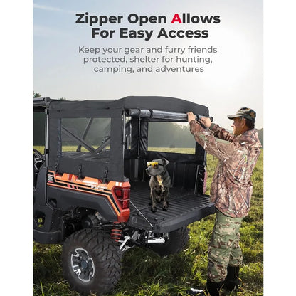 Soft Cargo Bed Camper Canopy Topper for Polaris Ranger 1000, Ranger XP 1000 & Ranger 570