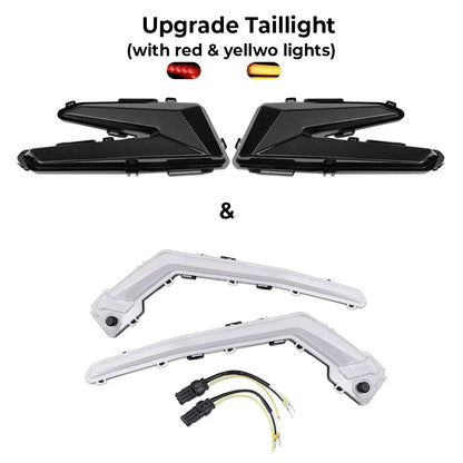 Black Rear Tail Lights with Amber Turn Signals for Can-Am Maverick X3 (2017–2026)