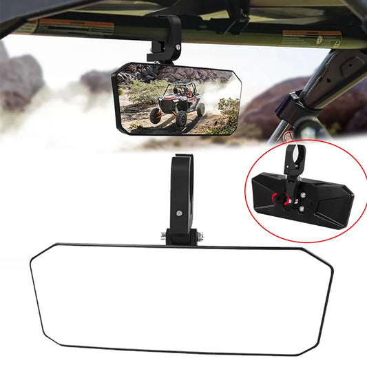 11 x 4.2 Inch 360-Degree Adjustable Center Mirror for Polaris RZR Pro XP, RZR Trail & RZR Turbo R
