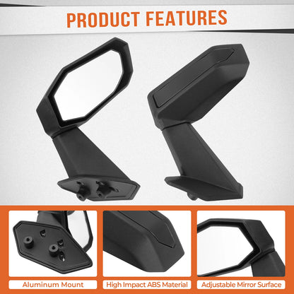 Folding High-Performance Racing Side Mirrors for Can-Am Maverick X3 (2017–2023)