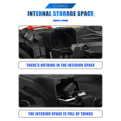 Electronic Device Tablet Holder with Storage Box for CFMOTO ZForce 950 & Can-Am Maverick X3