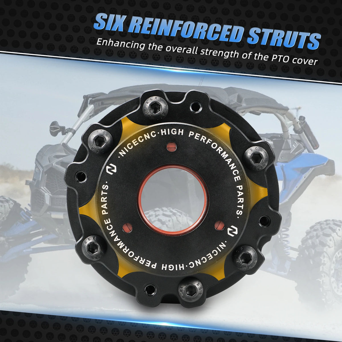 NICECNC PTO Shaft Guard Cover Kit for Can-Am Maverick X3 (2017–2023)