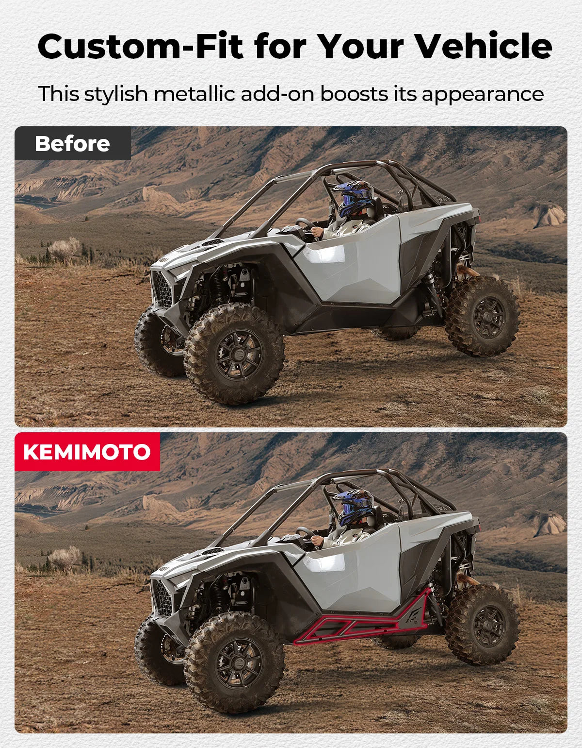 Nerf Bars Rock Sliders for Polaris RZR Pro XP & RZR Pro R