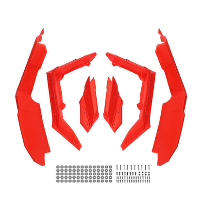Red Super Extended Fender Flares for Can-Am Maverick X3 (2017–2026)