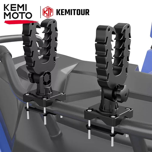 KEMIMOTO Gun & Bow Rack Mount, V-Grip Cushioned for UTV & SXS