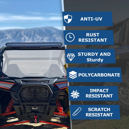 Vented Rear Windshield Window for Polaris RZR 570 (2014–2020)