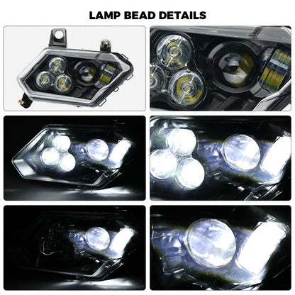 LED Headlight Assembly with Cover, High/Low Beam for Can-Am Maverick X3 (2017–2021)