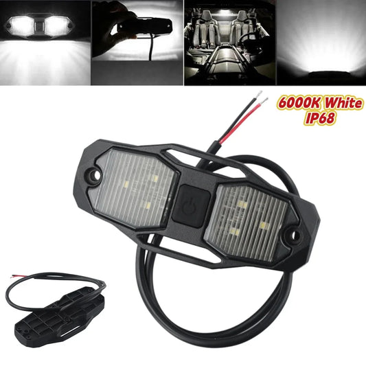 Roll Bar LED Dome Light with Switch, 6000K for UTV & SXS
