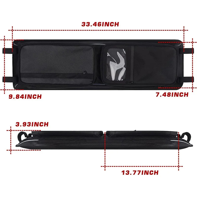 Waterproof Overhead Roof Storage Bag with Phone Holder for Polaris RZR XP 1000 & RZR XP Turbo