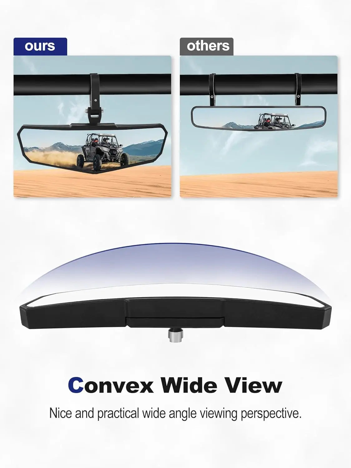 Adjustable SXS Center Rearview Mirror