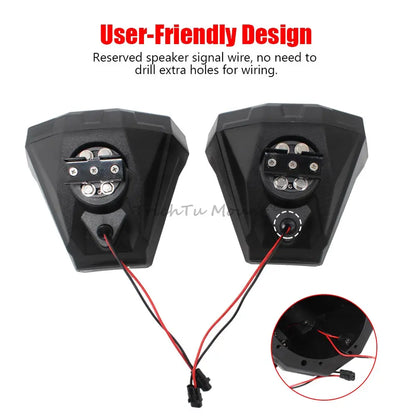 Universal 6.5-Inch Speaker Enclosures, Speakers Not Included for UTV & SXS