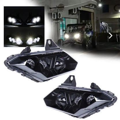 LED Headlight Assembly, High/Low Beam for Can-Am Maverick X3 (2017–2021)