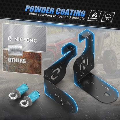NICECNC Steel Cooler Mount Bracket for Yeti 35 for Polaris RZR XP 1000 (2015–2021)
