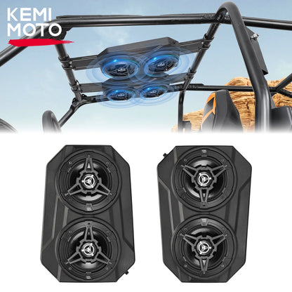 6.5-Inch Bluetooth Roll Cage Speakers, Waterproof for UTV & SXS