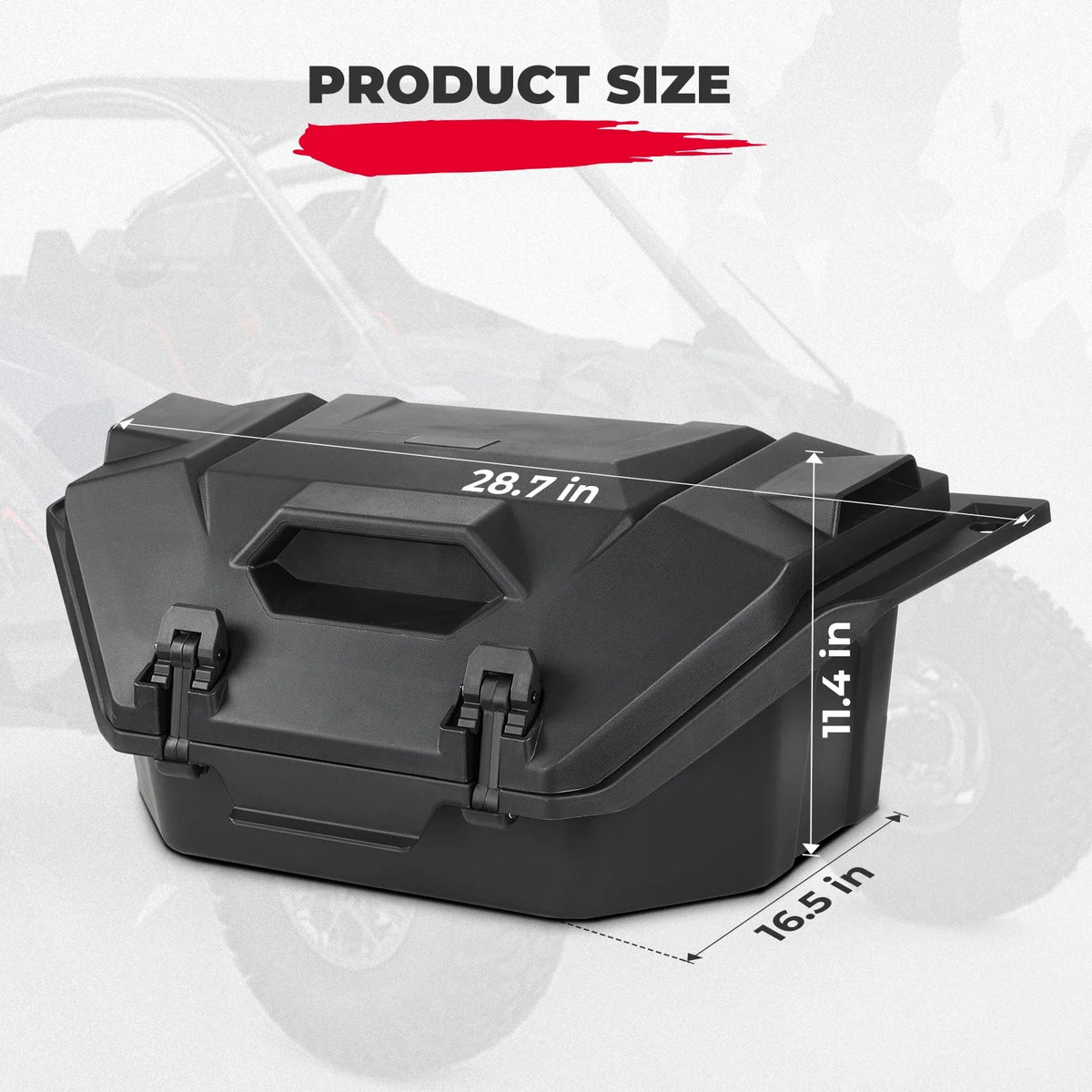 KEMIMOTO Rear Cargo Box (OEM #2884236 Style) for Polaris RZR Pro R (2022–2026)